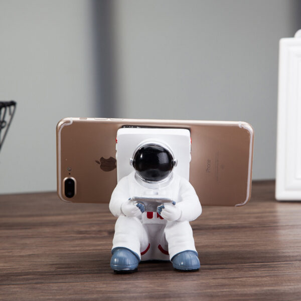 Simple Astronaut Mobile Phone Stand Student Desktop Holder Cute Spaceman Cell Phone Holder Creative Gift Small Desk Decoration - Image 7