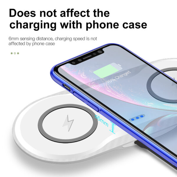 Wireless Charger Dual Mobile Phone Charger - Image 7