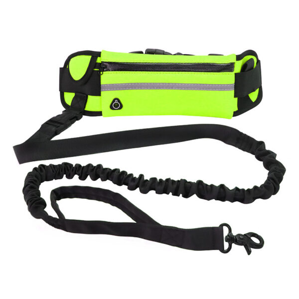 Hands Free Dog Leash Pet Walking And Training Belt With Shock Absorbing Bungee Leash For Up To 180lbs Large Dogs Phone Pocket And Water Bottle Holder - Image 8