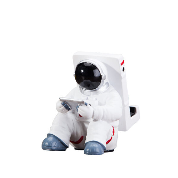 Simple Astronaut Mobile Phone Stand Student Desktop Holder Cute Spaceman Cell Phone Holder Creative Gift Small Desk Decoration - Image 3