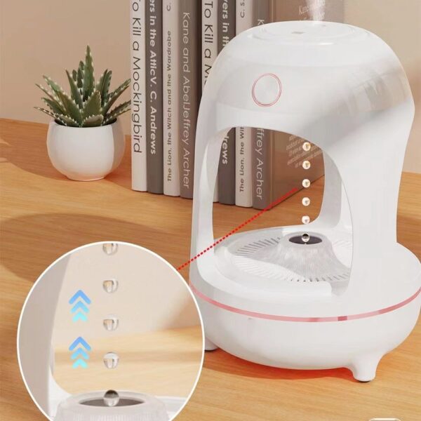 Anti Gravity Levitating Water Drops Humidifier Water Fountain LED Night Light Air Purification Atomization Desk Decorate Lamp - Image 2