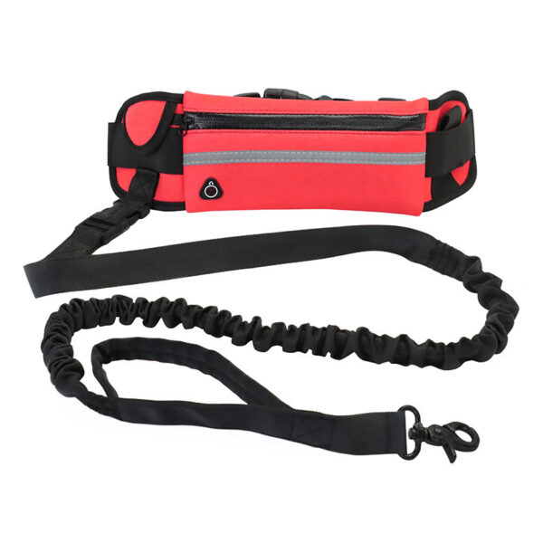 Hands Free Dog Leash Pet Walking And Training Belt With Shock Absorbing Bungee Leash For Up To 180lbs Large Dogs Phone Pocket And Water Bottle Holder - Image 9